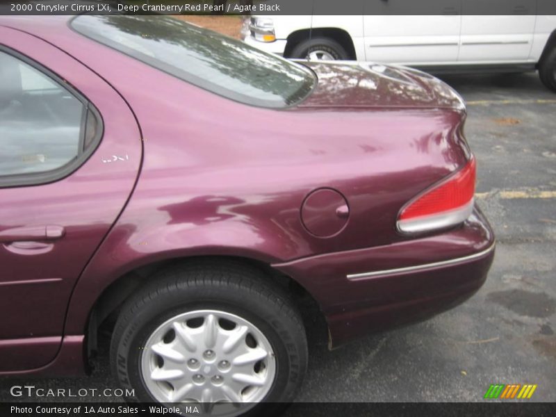Deep Cranberry Red Pearl / Agate Black 2000 Chrysler Cirrus LXi