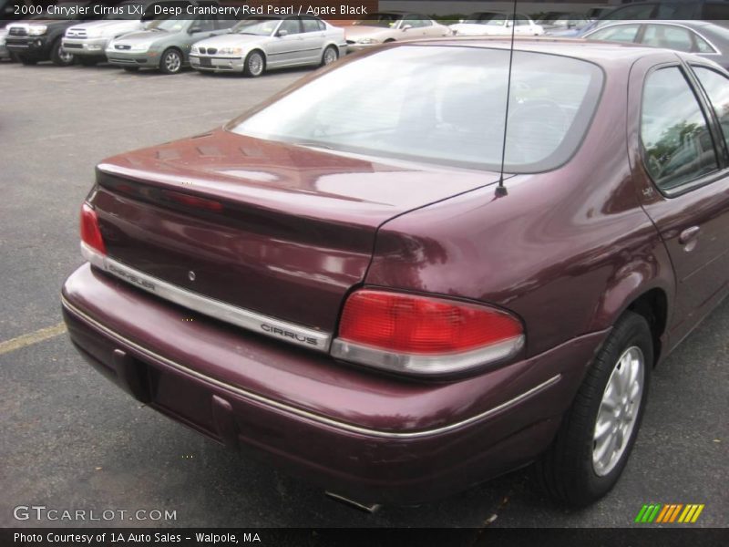 Deep Cranberry Red Pearl / Agate Black 2000 Chrysler Cirrus LXi