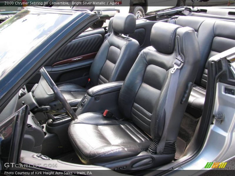 Bright Silver Metallic / Agate 2000 Chrysler Sebring JXi Convertible