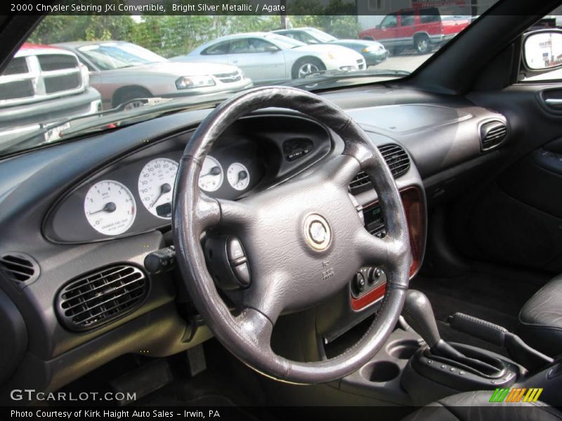 Bright Silver Metallic / Agate 2000 Chrysler Sebring JXi Convertible