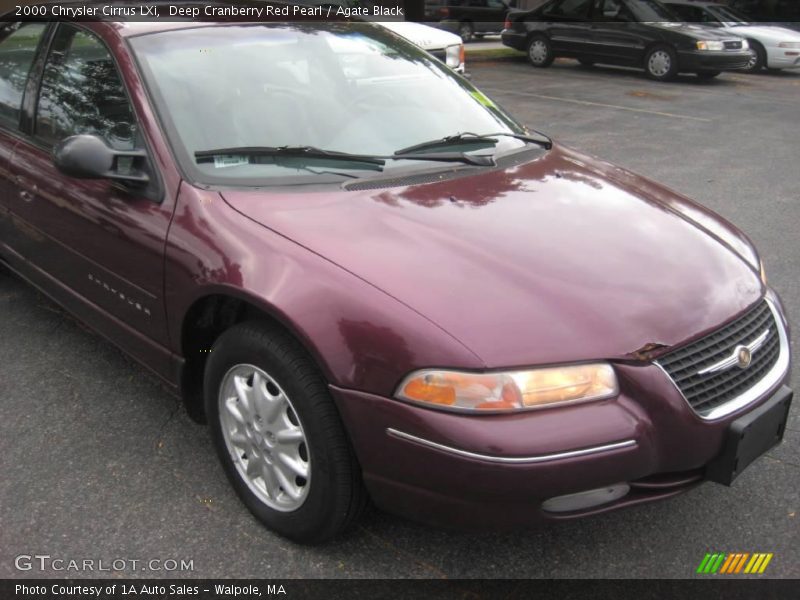 Deep Cranberry Red Pearl / Agate Black 2000 Chrysler Cirrus LXi