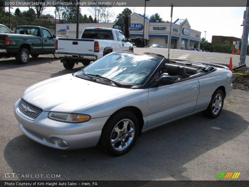 Bright Silver Metallic / Agate 2000 Chrysler Sebring JXi Convertible