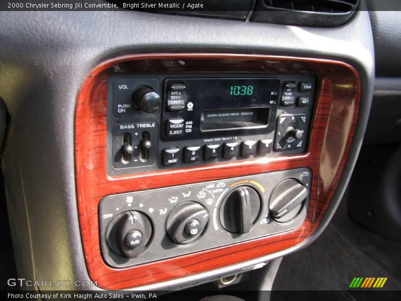 Bright Silver Metallic / Agate 2000 Chrysler Sebring JXi Convertible