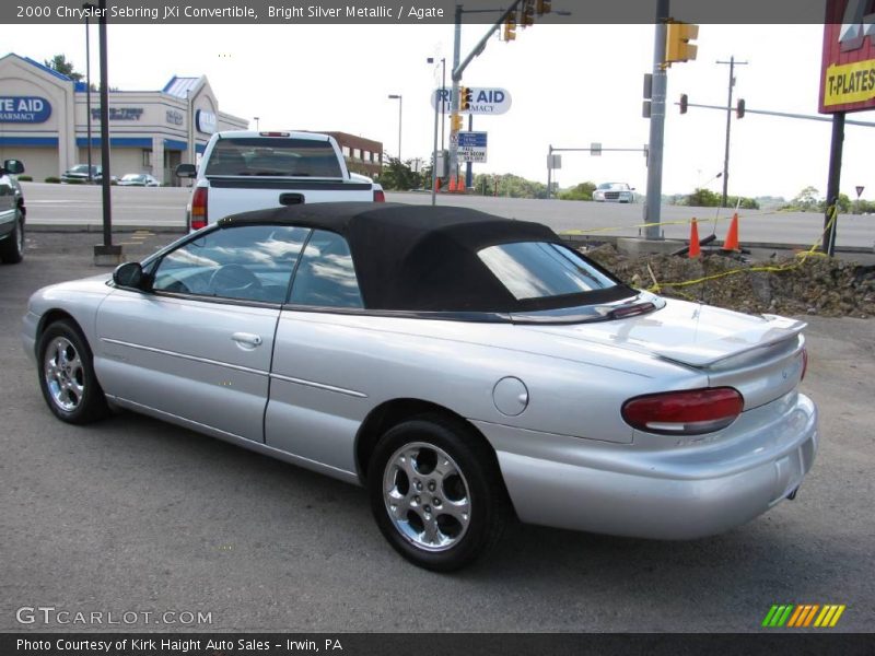 Bright Silver Metallic / Agate 2000 Chrysler Sebring JXi Convertible