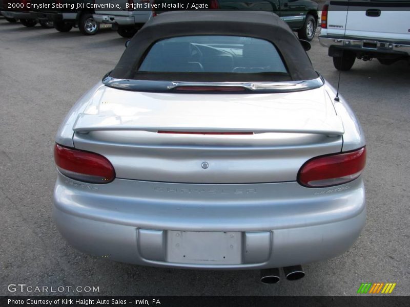 Bright Silver Metallic / Agate 2000 Chrysler Sebring JXi Convertible