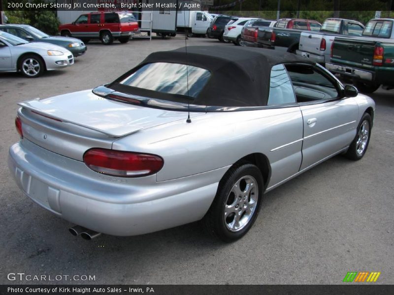 Bright Silver Metallic / Agate 2000 Chrysler Sebring JXi Convertible