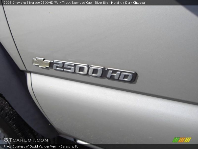 Silver Birch Metallic / Dark Charcoal 2005 Chevrolet Silverado 2500HD Work Truck Extended Cab