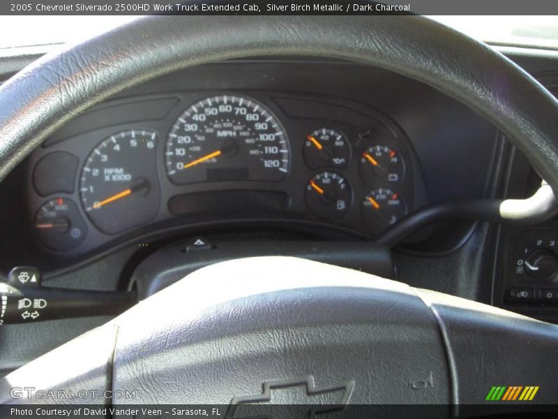 Silver Birch Metallic / Dark Charcoal 2005 Chevrolet Silverado 2500HD Work Truck Extended Cab