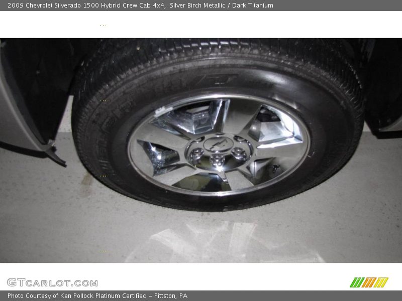 Silver Birch Metallic / Dark Titanium 2009 Chevrolet Silverado 1500 Hybrid Crew Cab 4x4
