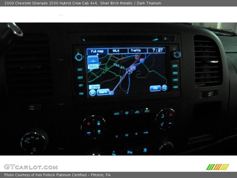 Silver Birch Metallic / Dark Titanium 2009 Chevrolet Silverado 1500 Hybrid Crew Cab 4x4