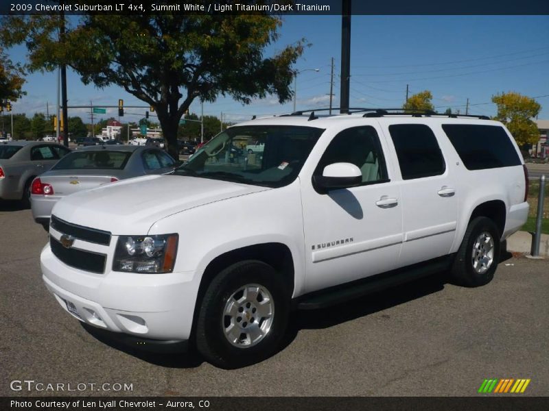 Summit White / Light Titanium/Dark Titanium 2009 Chevrolet Suburban LT 4x4
