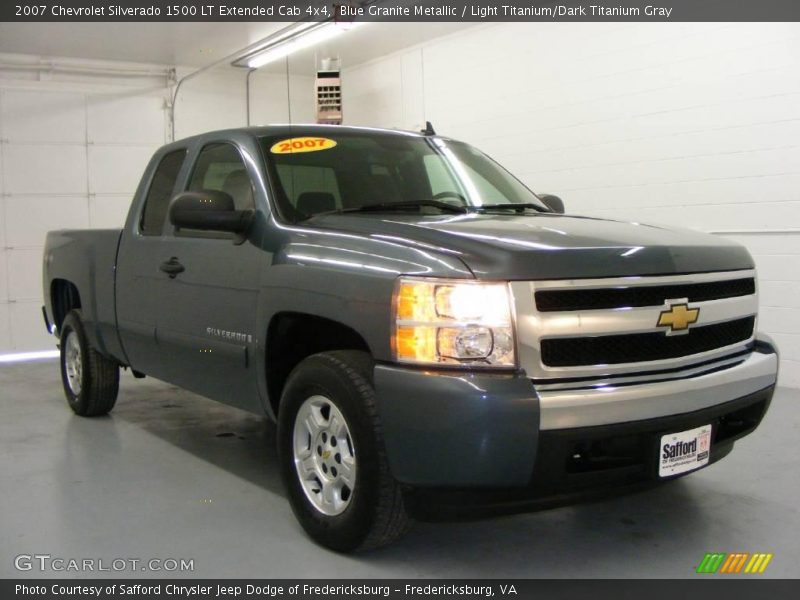 Blue Granite Metallic / Light Titanium/Dark Titanium Gray 2007 Chevrolet Silverado 1500 LT Extended Cab 4x4