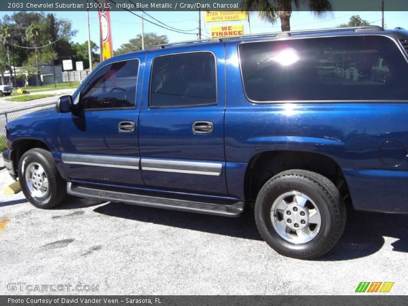 Indigo Blue Metallic / Gray/Dark Charcoal 2003 Chevrolet Suburban 1500 LS