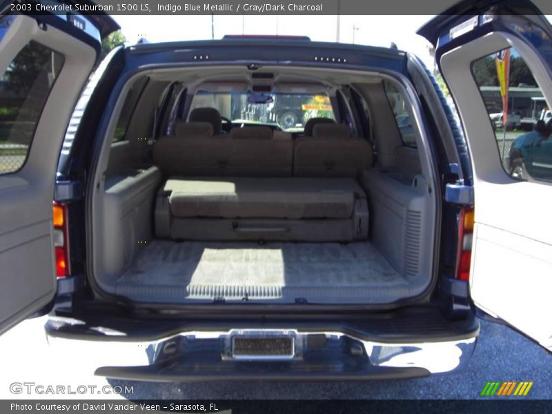 Indigo Blue Metallic / Gray/Dark Charcoal 2003 Chevrolet Suburban 1500 LS