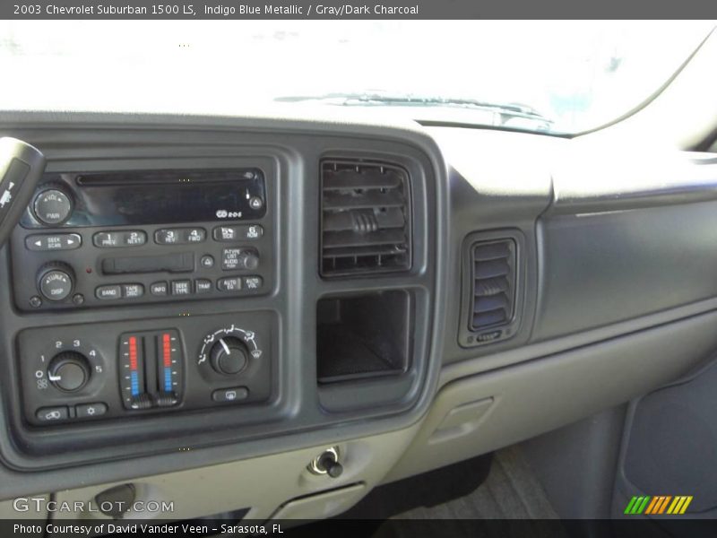 Indigo Blue Metallic / Gray/Dark Charcoal 2003 Chevrolet Suburban 1500 LS