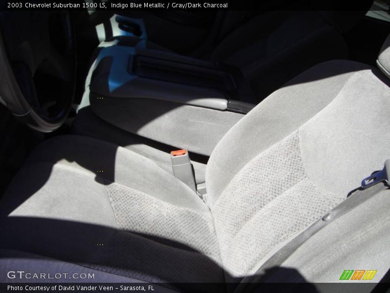 Indigo Blue Metallic / Gray/Dark Charcoal 2003 Chevrolet Suburban 1500 LS