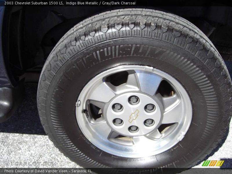 Indigo Blue Metallic / Gray/Dark Charcoal 2003 Chevrolet Suburban 1500 LS