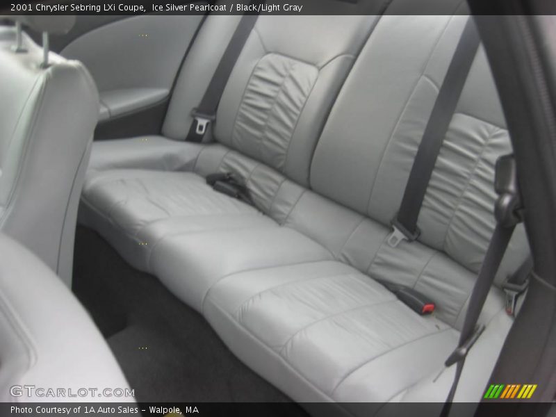 Ice Silver Pearlcoat / Black/Light Gray 2001 Chrysler Sebring LXi Coupe