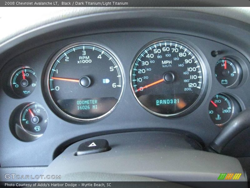 Black / Dark Titanium/Light Titanium 2008 Chevrolet Avalanche LT