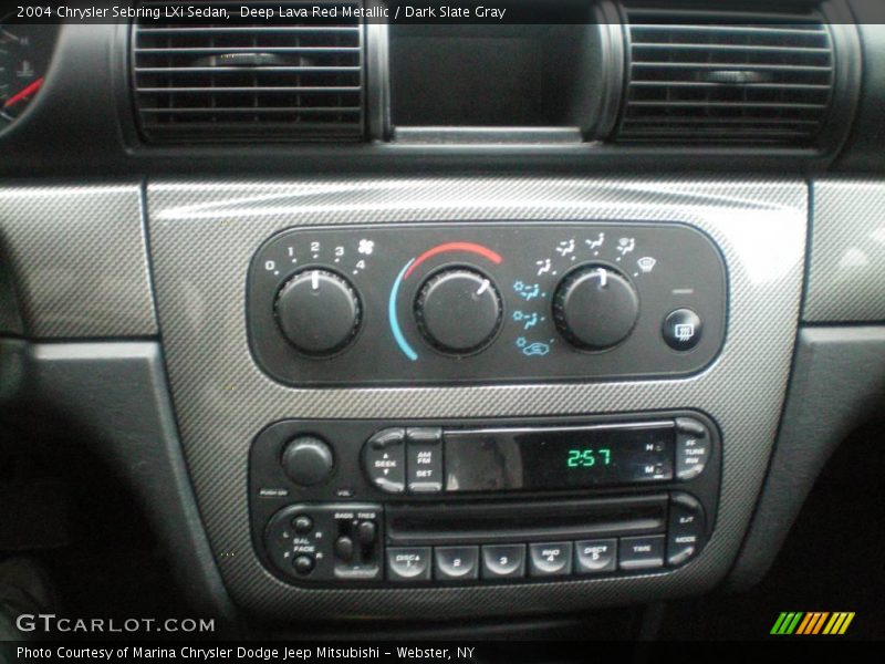Deep Lava Red Metallic / Dark Slate Gray 2004 Chrysler Sebring LXi Sedan