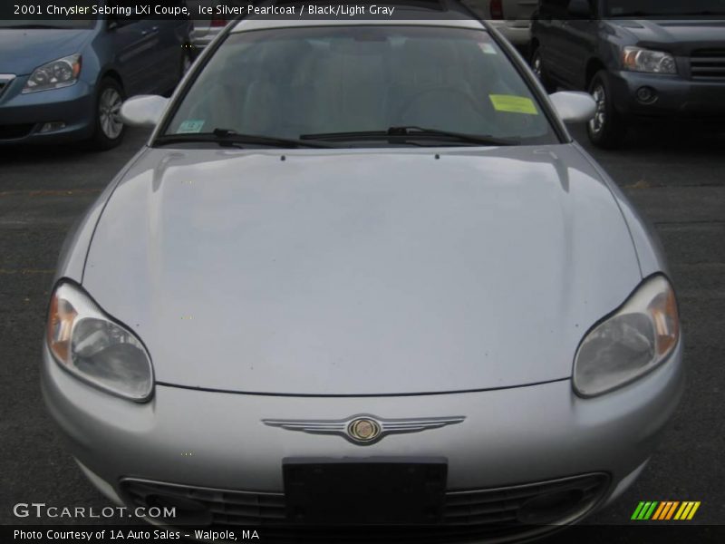 Ice Silver Pearlcoat / Black/Light Gray 2001 Chrysler Sebring LXi Coupe