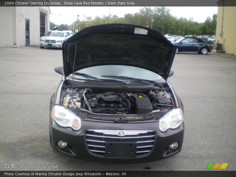 Deep Lava Red Metallic / Dark Slate Gray 2004 Chrysler Sebring LXi Sedan
