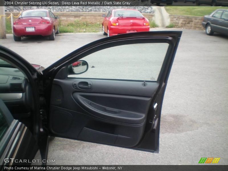 Deep Lava Red Metallic / Dark Slate Gray 2004 Chrysler Sebring LXi Sedan
