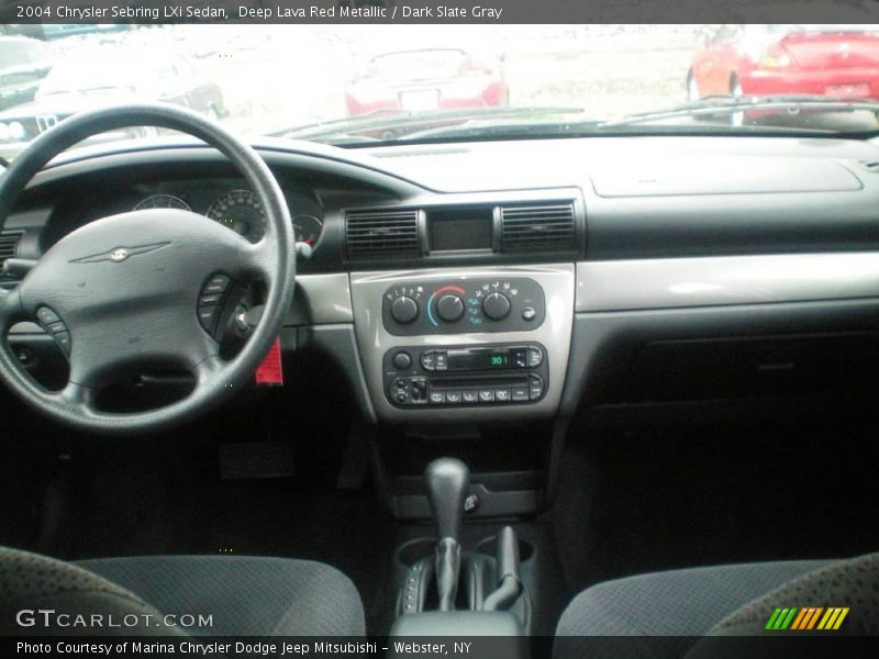 Deep Lava Red Metallic / Dark Slate Gray 2004 Chrysler Sebring LXi Sedan