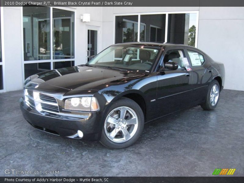 Brilliant Black Crystal Pearl / Dark Slate Gray 2010 Dodge Charger R/T