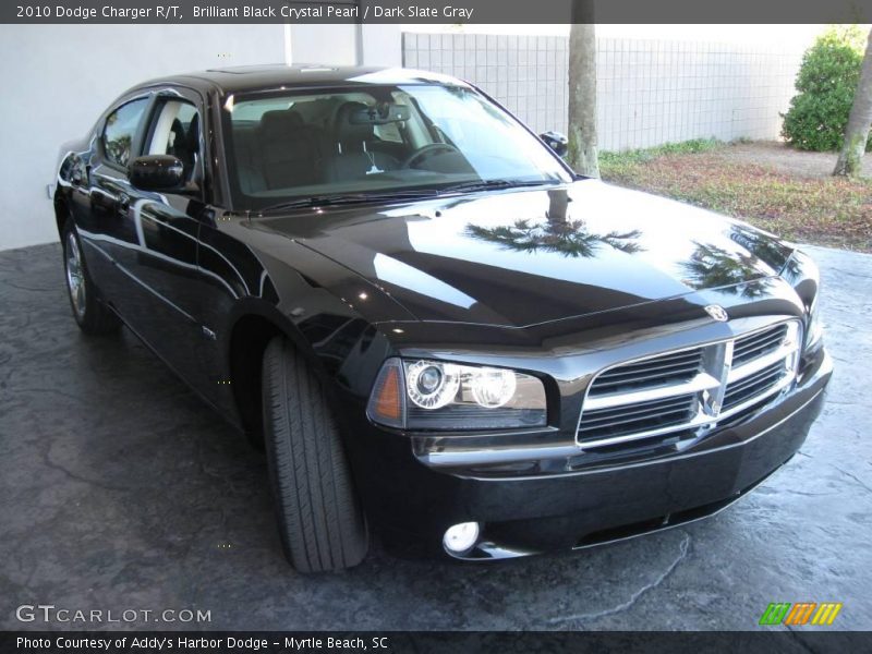 Brilliant Black Crystal Pearl / Dark Slate Gray 2010 Dodge Charger R/T
