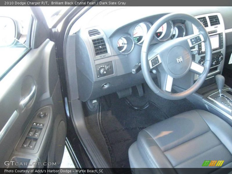 Brilliant Black Crystal Pearl / Dark Slate Gray 2010 Dodge Charger R/T