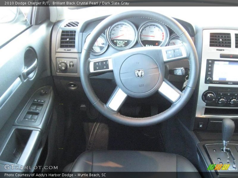 Brilliant Black Crystal Pearl / Dark Slate Gray 2010 Dodge Charger R/T