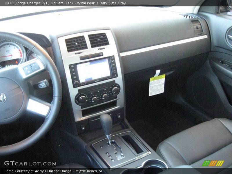 Brilliant Black Crystal Pearl / Dark Slate Gray 2010 Dodge Charger R/T