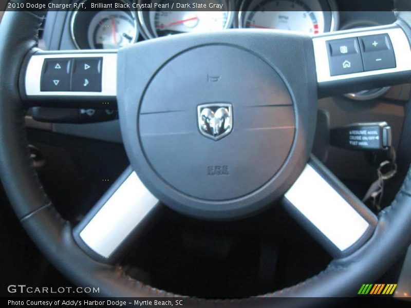 Brilliant Black Crystal Pearl / Dark Slate Gray 2010 Dodge Charger R/T