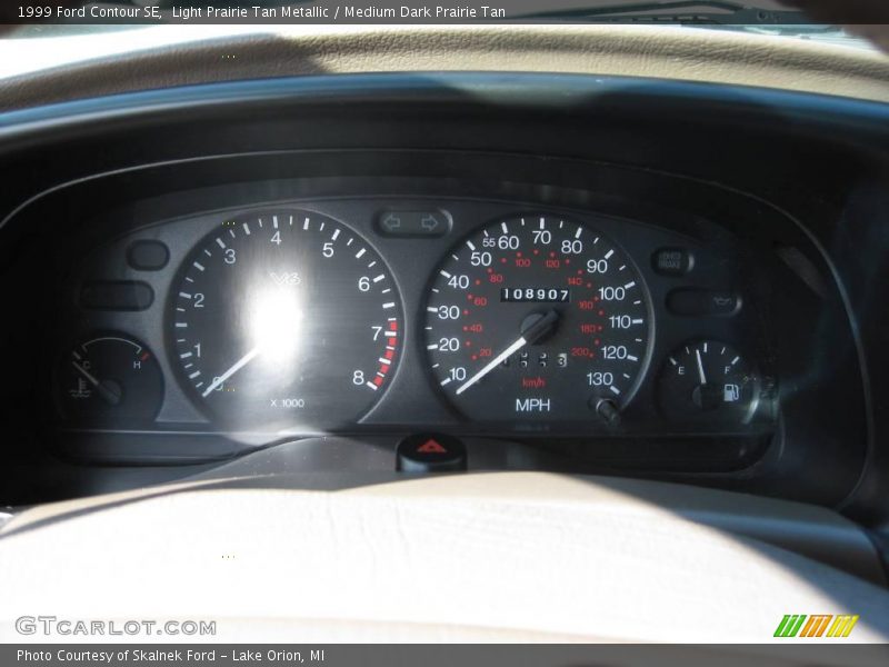 Light Prairie Tan Metallic / Medium Dark Prairie Tan 1999 Ford Contour SE