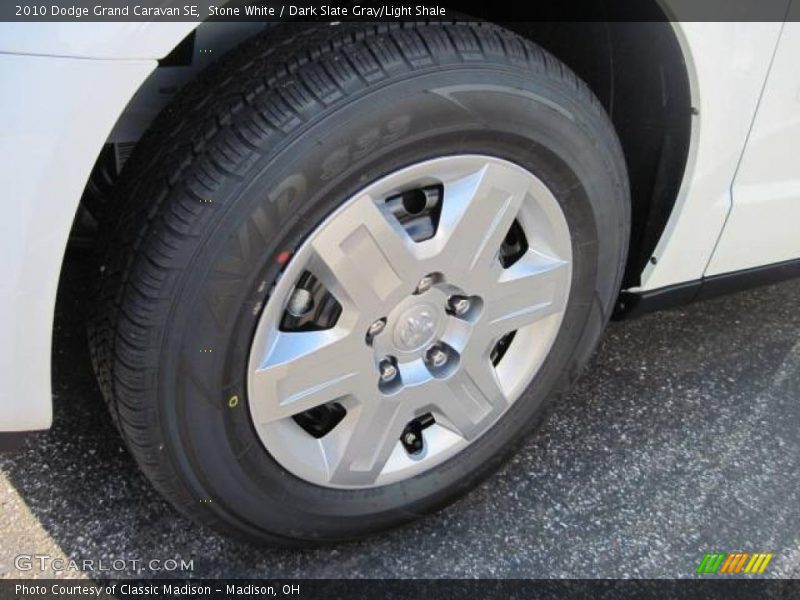Stone White / Dark Slate Gray/Light Shale 2010 Dodge Grand Caravan SE