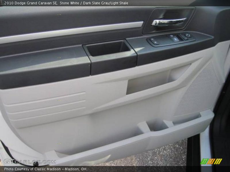 Stone White / Dark Slate Gray/Light Shale 2010 Dodge Grand Caravan SE