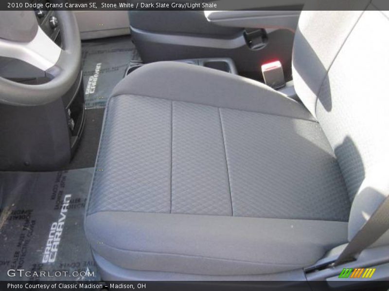 Stone White / Dark Slate Gray/Light Shale 2010 Dodge Grand Caravan SE