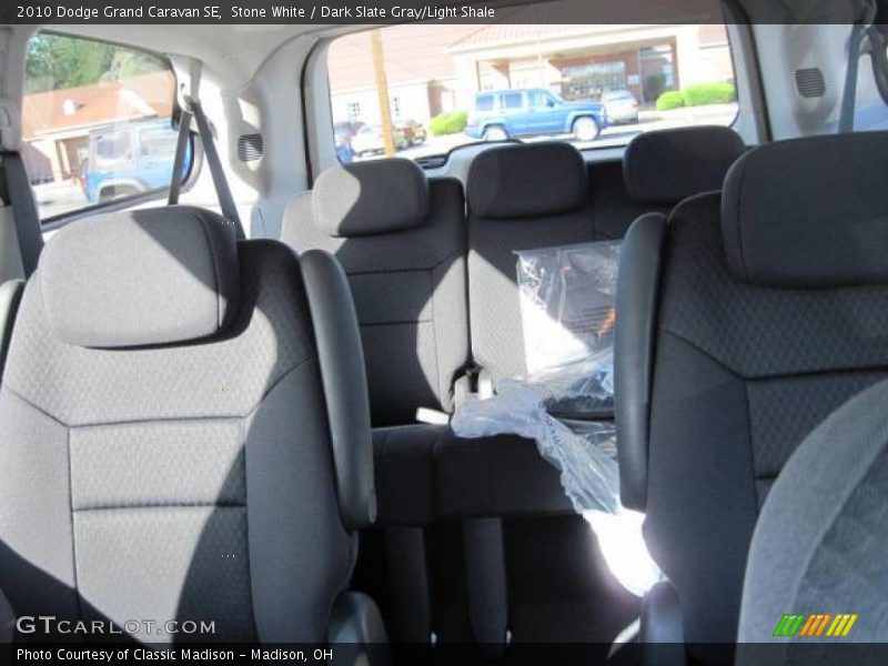 Stone White / Dark Slate Gray/Light Shale 2010 Dodge Grand Caravan SE