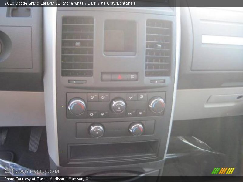 Stone White / Dark Slate Gray/Light Shale 2010 Dodge Grand Caravan SE