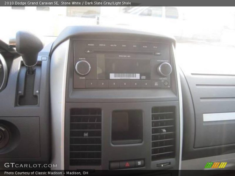 Stone White / Dark Slate Gray/Light Shale 2010 Dodge Grand Caravan SE