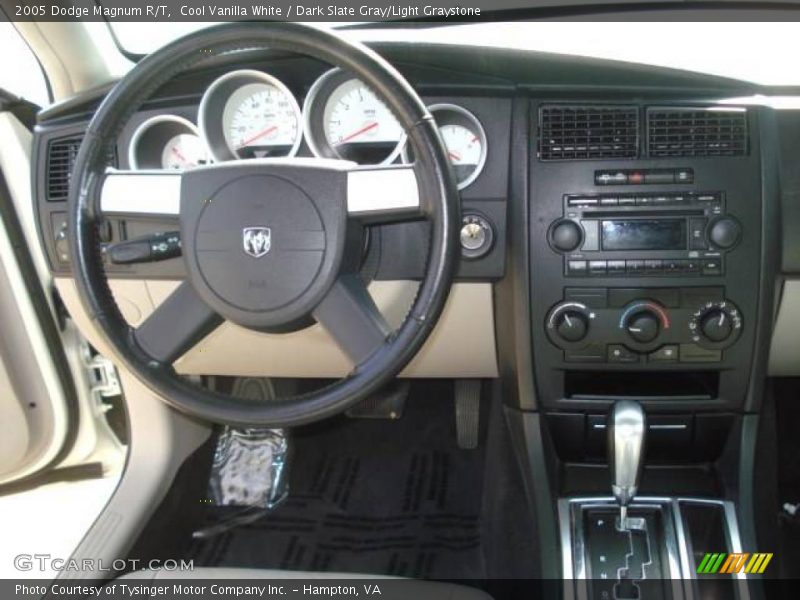 Cool Vanilla White / Dark Slate Gray/Light Graystone 2005 Dodge Magnum R/T