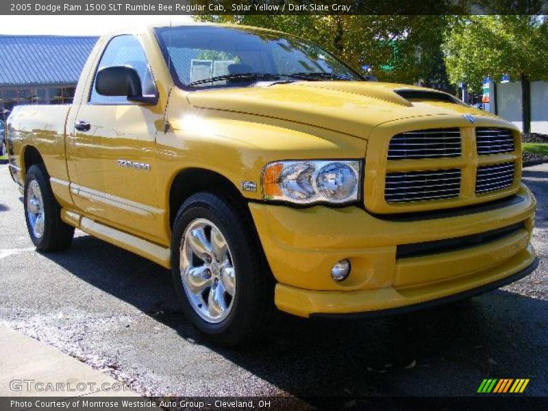 Front 3/4 View of 2005 Ram 1500 SLT Rumble Bee Regular Cab