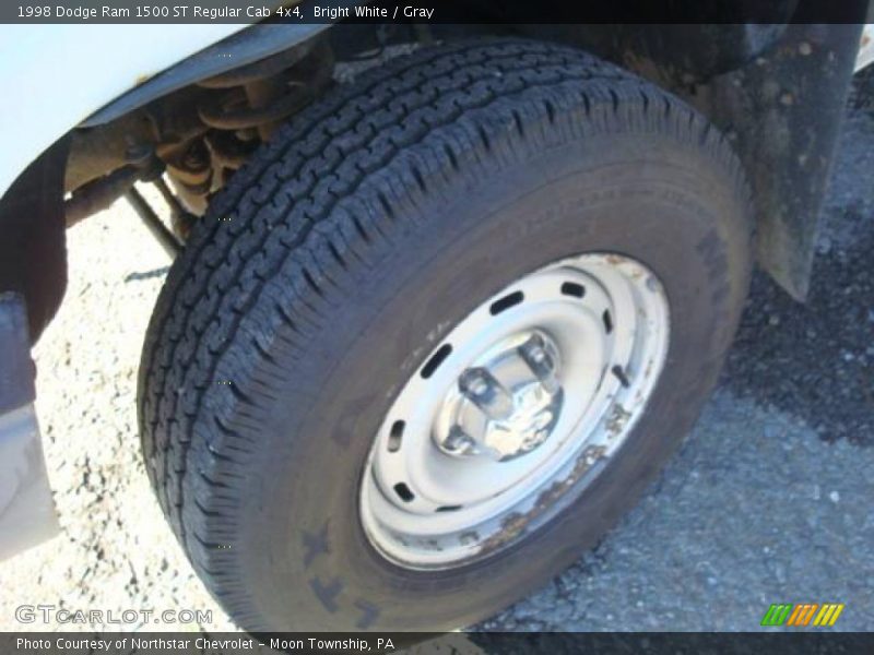Bright White / Gray 1998 Dodge Ram 1500 ST Regular Cab 4x4