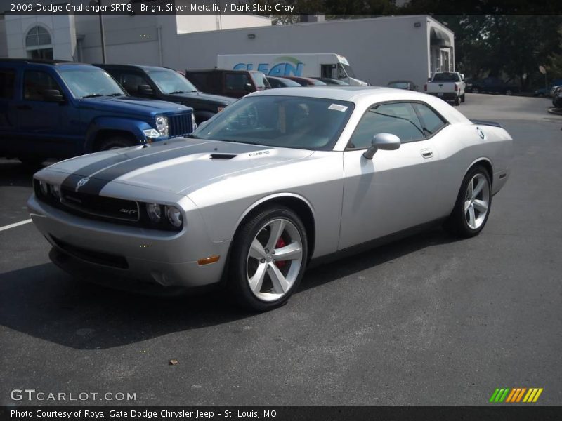 Bright Silver Metallic / Dark Slate Gray 2009 Dodge Challenger SRT8