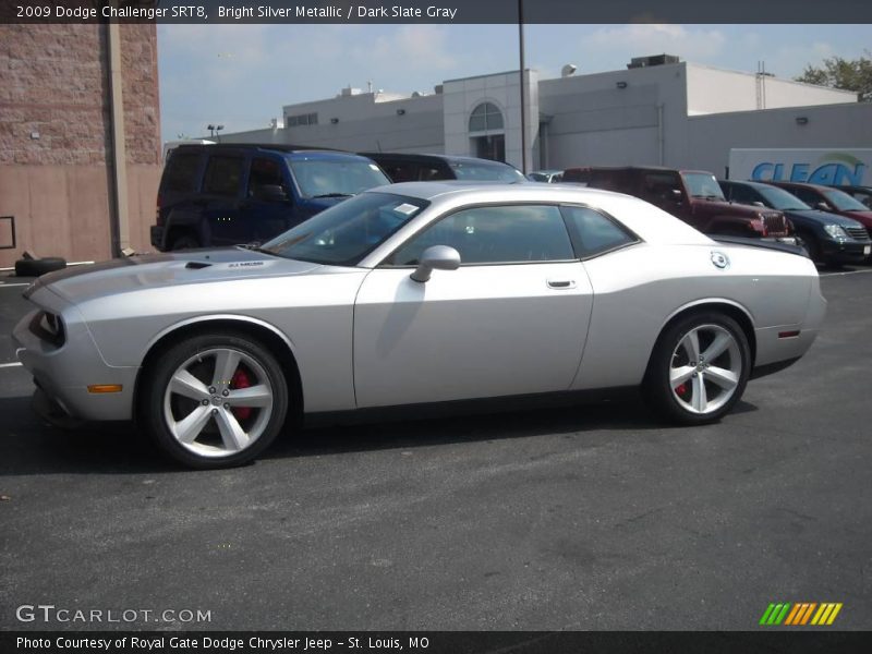 Bright Silver Metallic / Dark Slate Gray 2009 Dodge Challenger SRT8