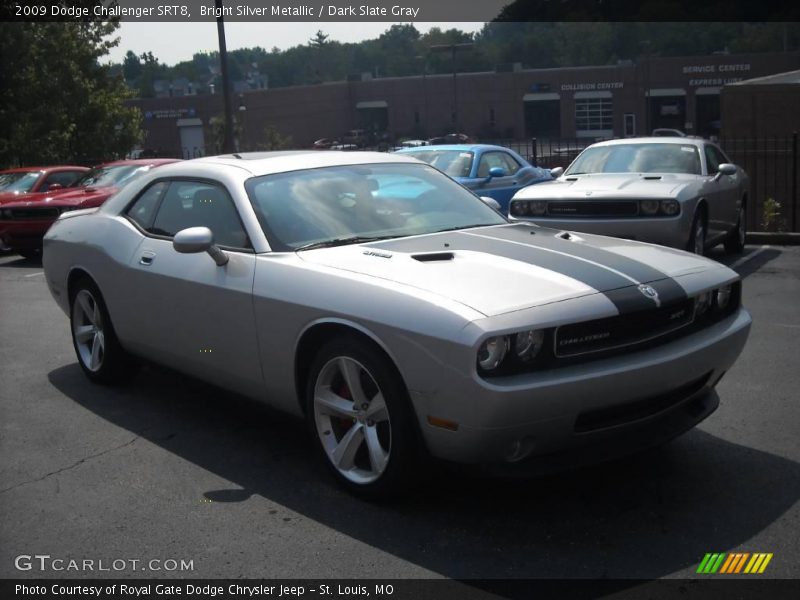 Bright Silver Metallic / Dark Slate Gray 2009 Dodge Challenger SRT8
