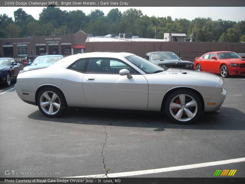 Bright Silver Metallic / Dark Slate Gray 2009 Dodge Challenger SRT8
