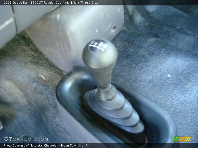 Bright White / Gray 1998 Dodge Ram 1500 ST Regular Cab 4x4