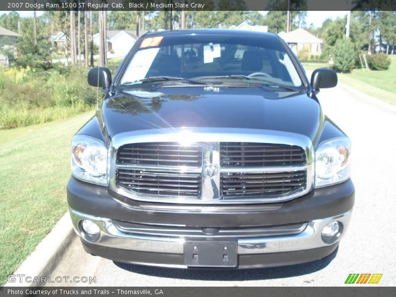 Black / Medium Slate Gray 2007 Dodge Ram 1500 ST Regular Cab